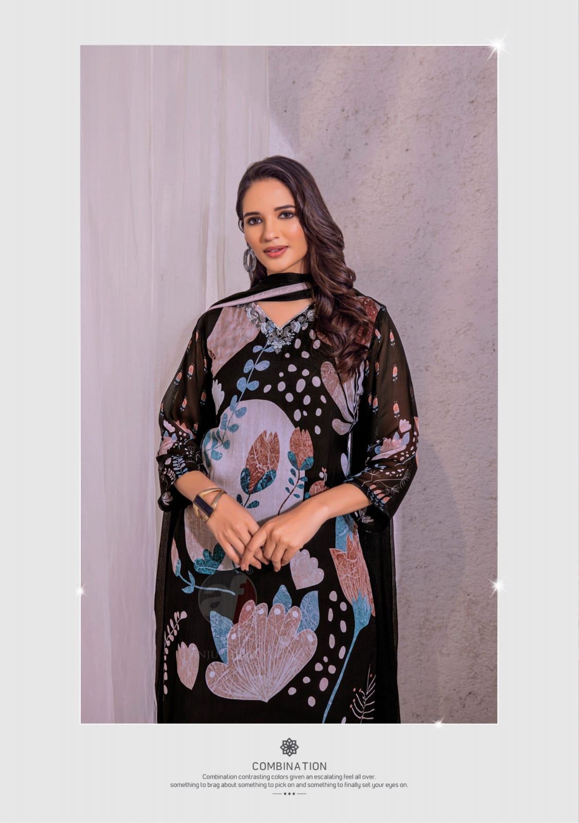 Nazar Vol 6 By Af Organza With Digital Print Kurti Bottom With Dupatta Wholesale Shop In Surat
